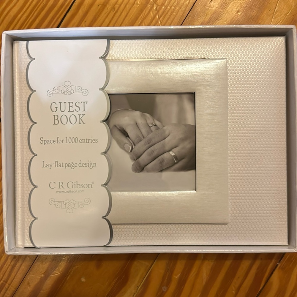 C R Gibson Wedding Guest Book